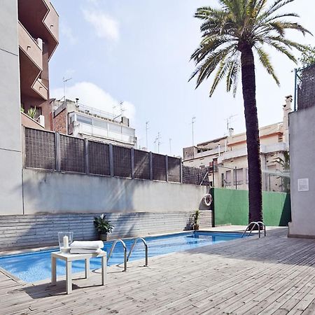 Mid-Term Rentals In Barcelona With Swimming Pool Exterior foto